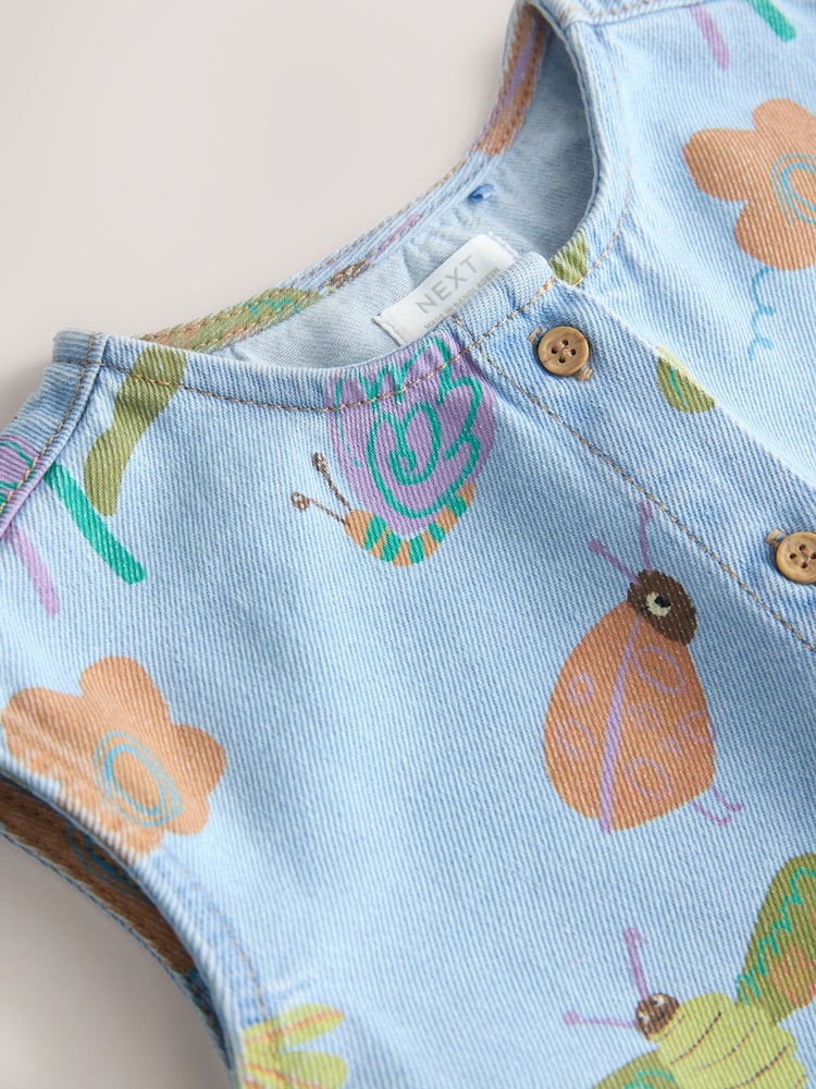 Denim Ladybug Print Character Set (3mths-7yrs) (3mths-7yrs)