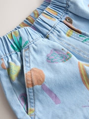 Denim Ladybug Print Character Set (3mths-7yrs) (3mths-7yrs) - Size 3-6 Months (62-68cm)