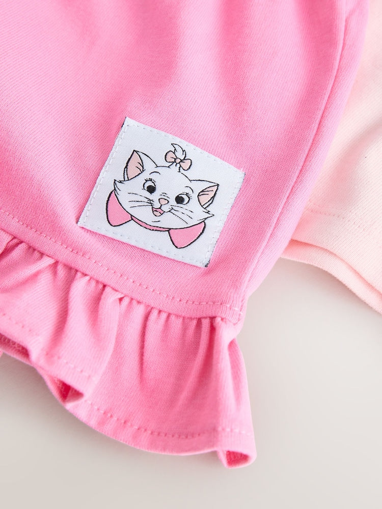 Pink Disney Marie Shorts Set (3mths-7yrs)