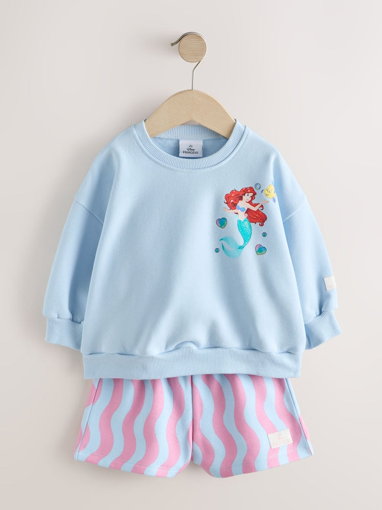 Blue Ariel Ariel Sweatshirt & Shorts Set (3mths-7yrs)