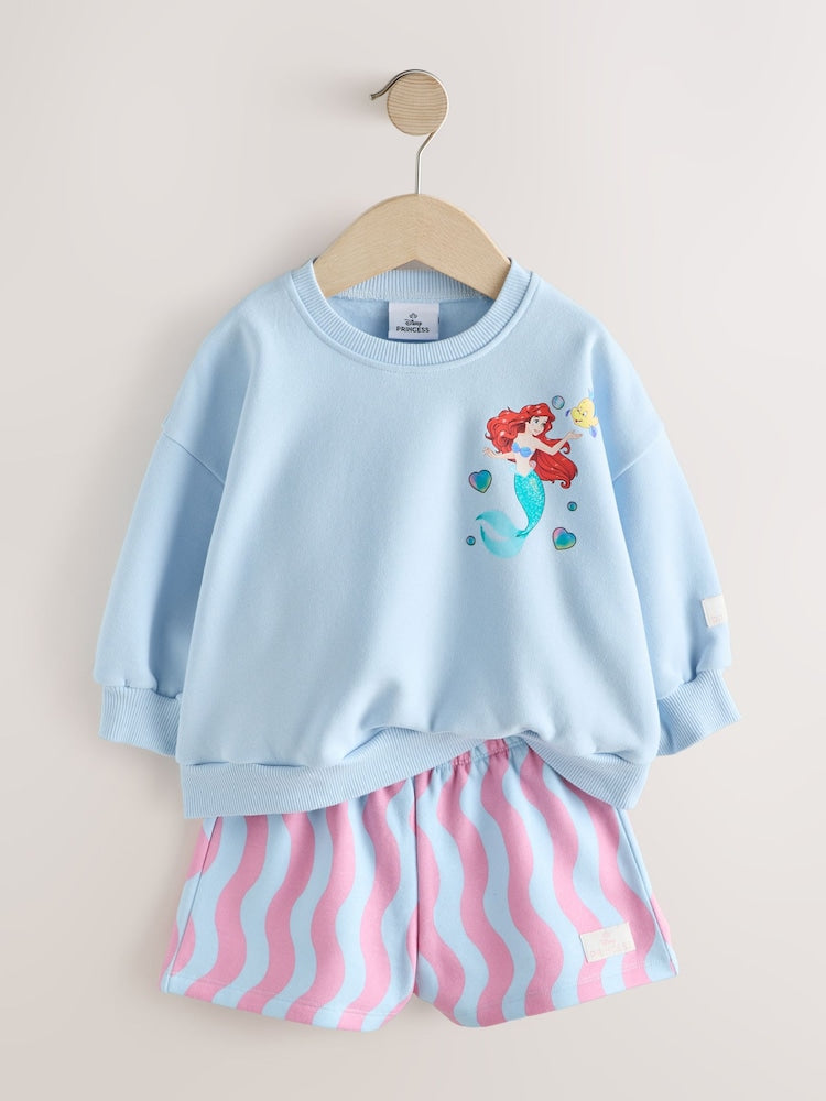 Blue Ariel Ariel Sweatshirt & Shorts Set (3mths-7yrs)