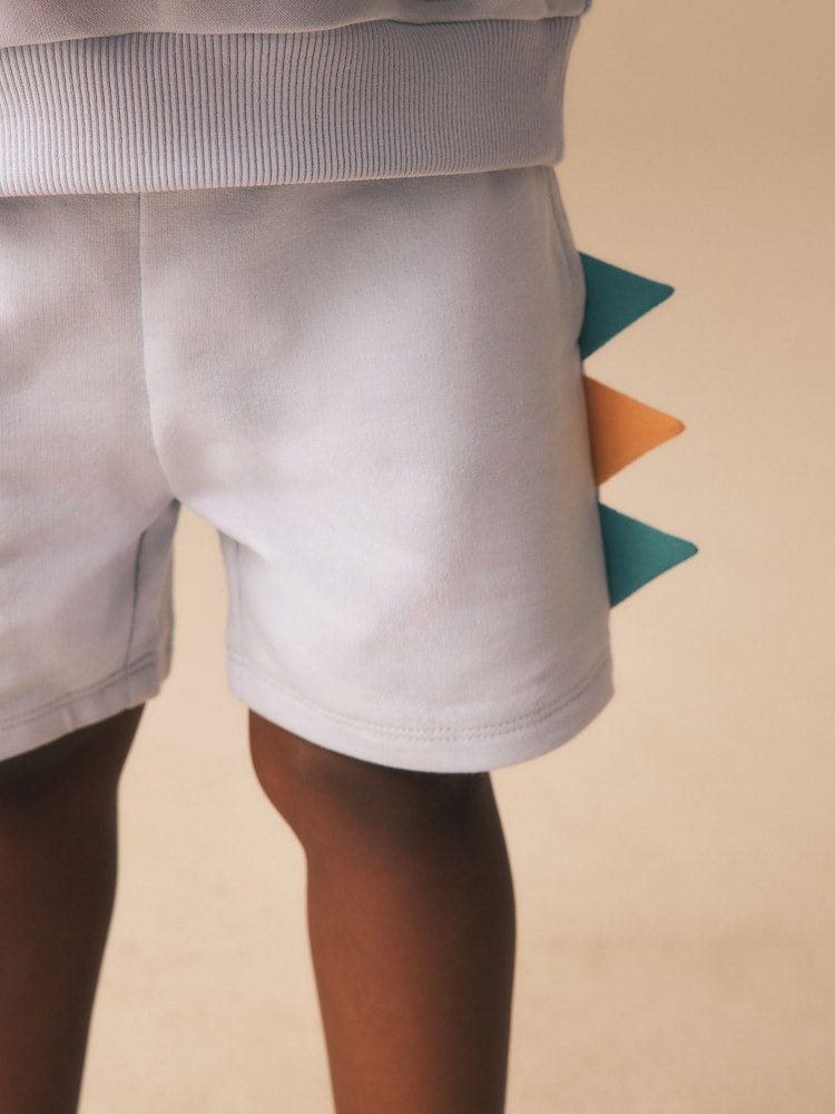 Blue Crew Neck Sweatshirt and Shorts Set (3mths-7yrs) (3mths-7yrs)