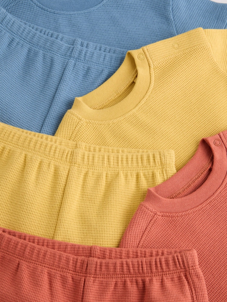 Orange/Blue/Yellow Tops and Shorts 6 Piece Baby Set (0mths-2yrs)