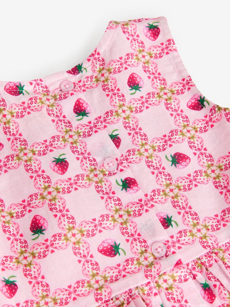 Cath Kidston Pink Strawberries Blouse And Trousers Set (3mths-8yrs)