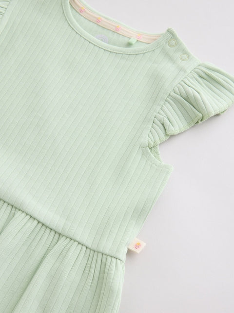 Multi Baby Short Sleeve Peplum T-Shirts 4 Pack (0mths-2yrs) - Size 50cm (First Size)