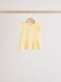 Multi Baby Short Sleeve Peplum T-Shirts 4 Pack (0mths-2yrs) - Size 50cm (First Size)
