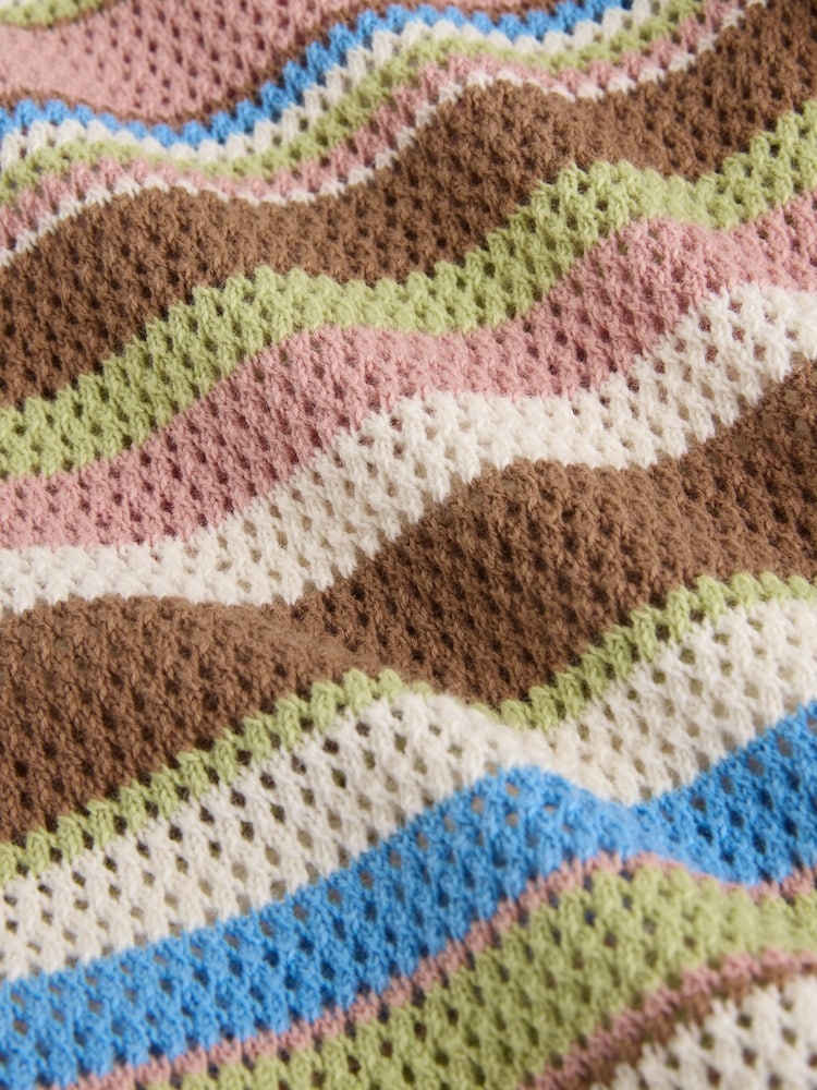 Brown Stripe Knitted Baby Romper (0mths-3yrs)