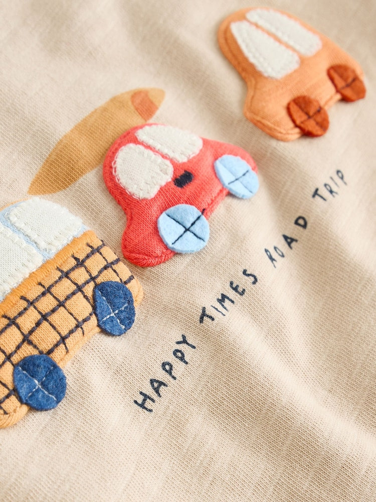 Orange Cars Top and Shorts Baby Set (0mths-2yrs)