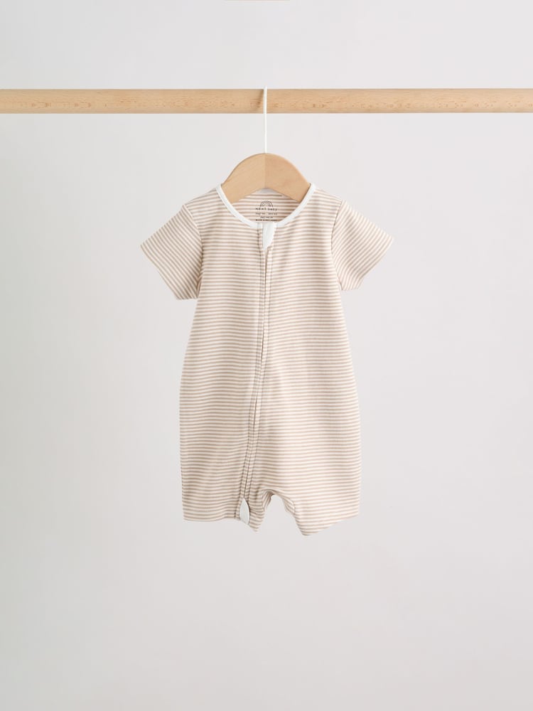 Ecru White Baby Rompers 3 Pack (0mths-3yrs)