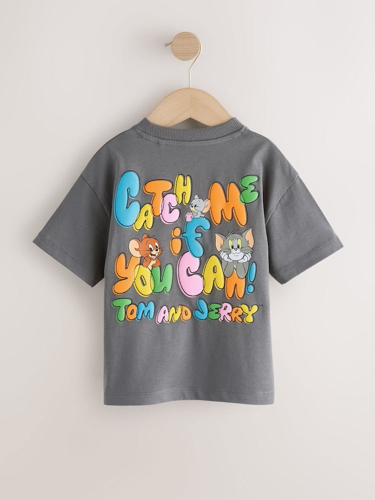 Charcoal Grey Tom and Jerry T-Shirt (3mths-8yrs)