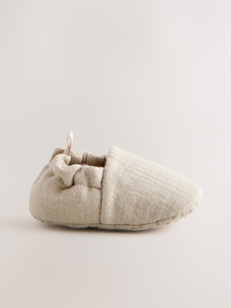 Neutral Slip-On Baby Shoes (0-18mths)