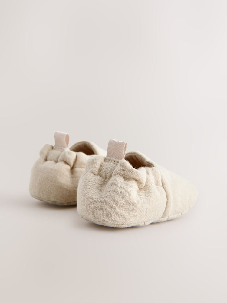 Neutral Slip-On Baby Shoes (0-18mths)