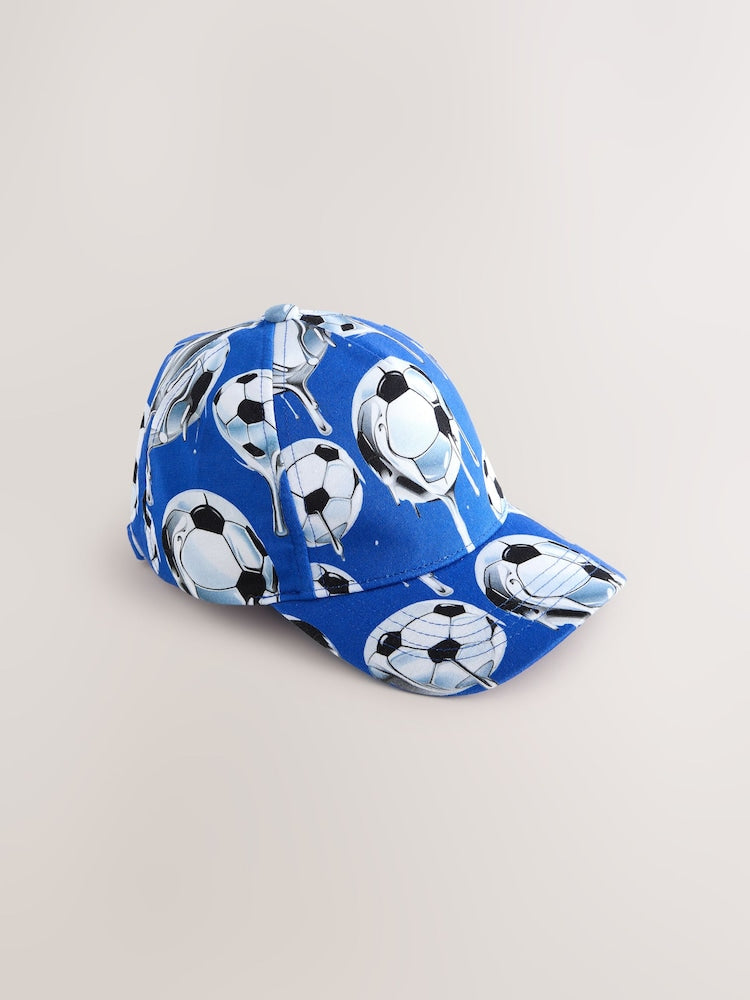 Blue Football Baseball Cap (3-16yrs)