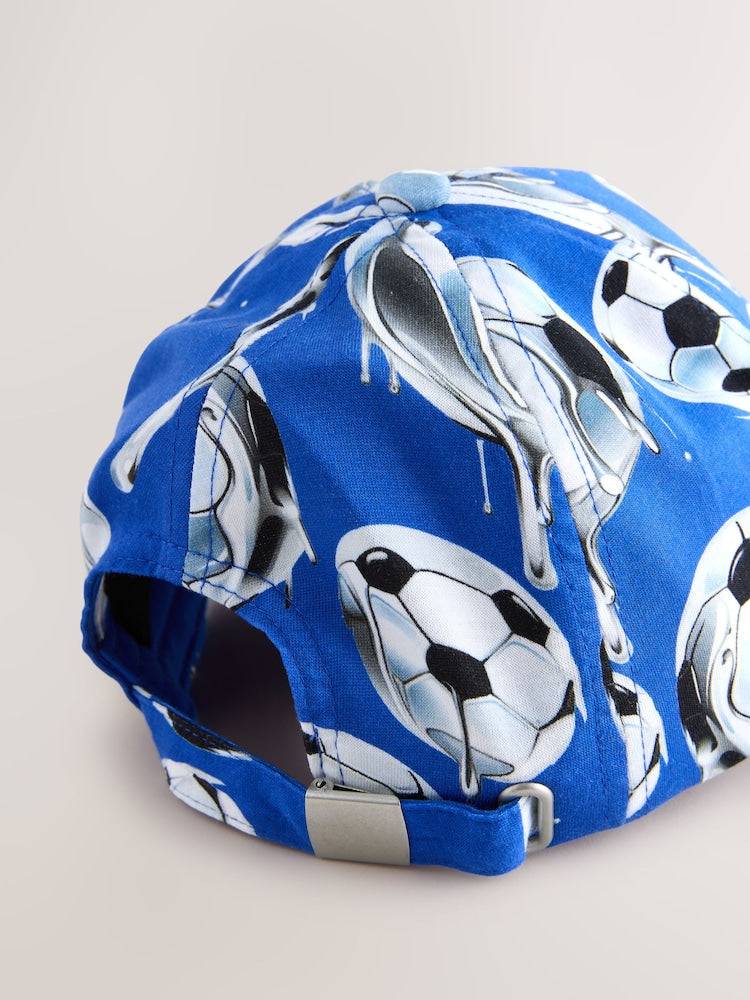 Blue Football Baseball Cap (3-16yrs)