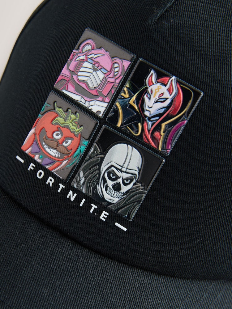Black Fortnite Baseball Cap (3-16yrs)