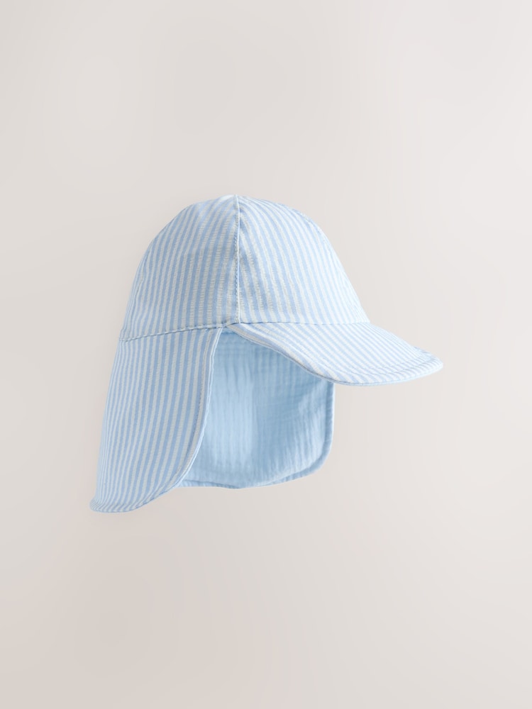Blue/White Reversible Legionnaire Hat (3mths-10yrs)