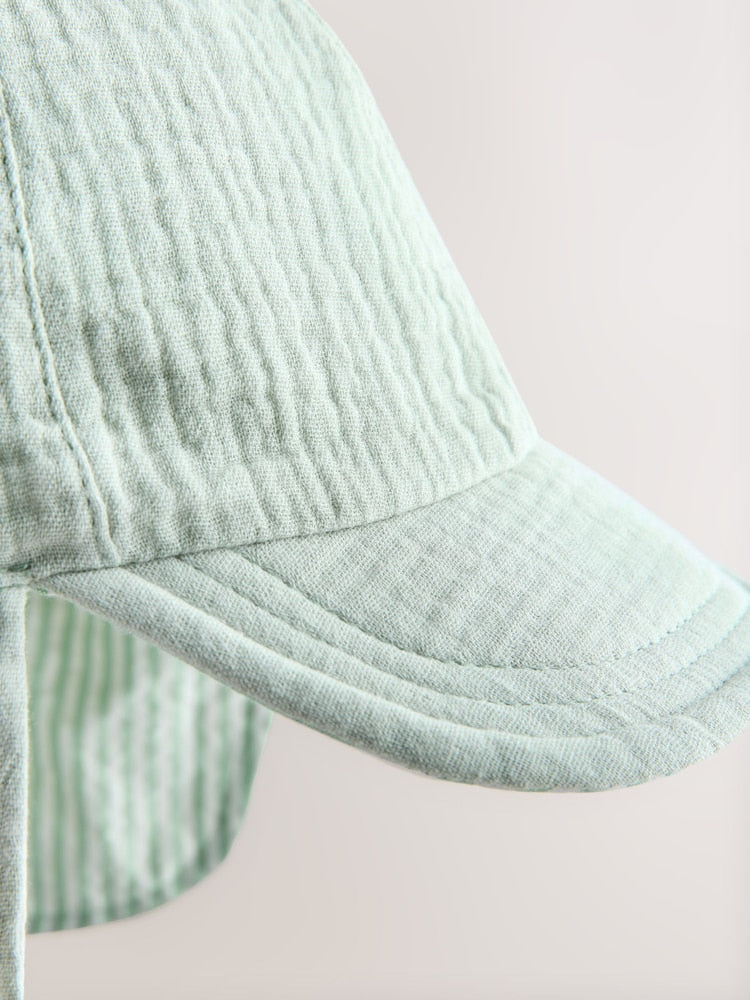 Sage Green Reversible Legionnaire Hat (3mths-10yrs)