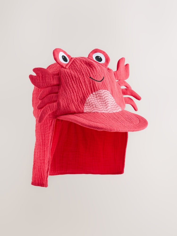 Red Crab Legionnaire Hat (3mths-6yrs)