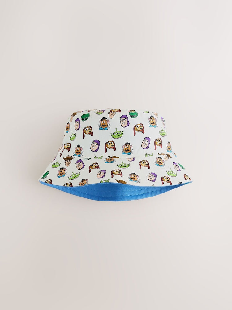 Blue/Orange Toy Story Reversible Bucket Hat (3mths-10yrs)
