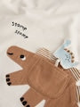 Cream Dinosaur Short Sleeve Interactive T-Shirt (3mths-7yrs) - Size 3-6 Months (62-68cm)