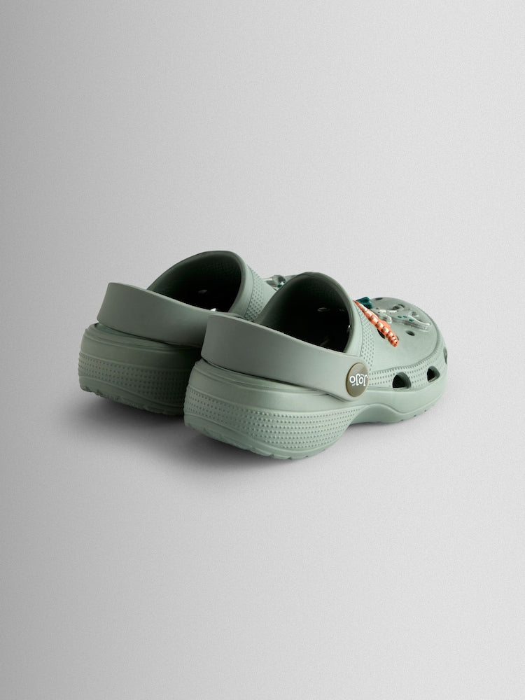 JoJo Maman Bébé Khaki Dino Clogs