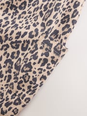 Leopard Print Baby Jersey Dungaree and Bodysuit 2 Piece Set (0mths-2yrs) - Size Up to 1 Month (56cm)