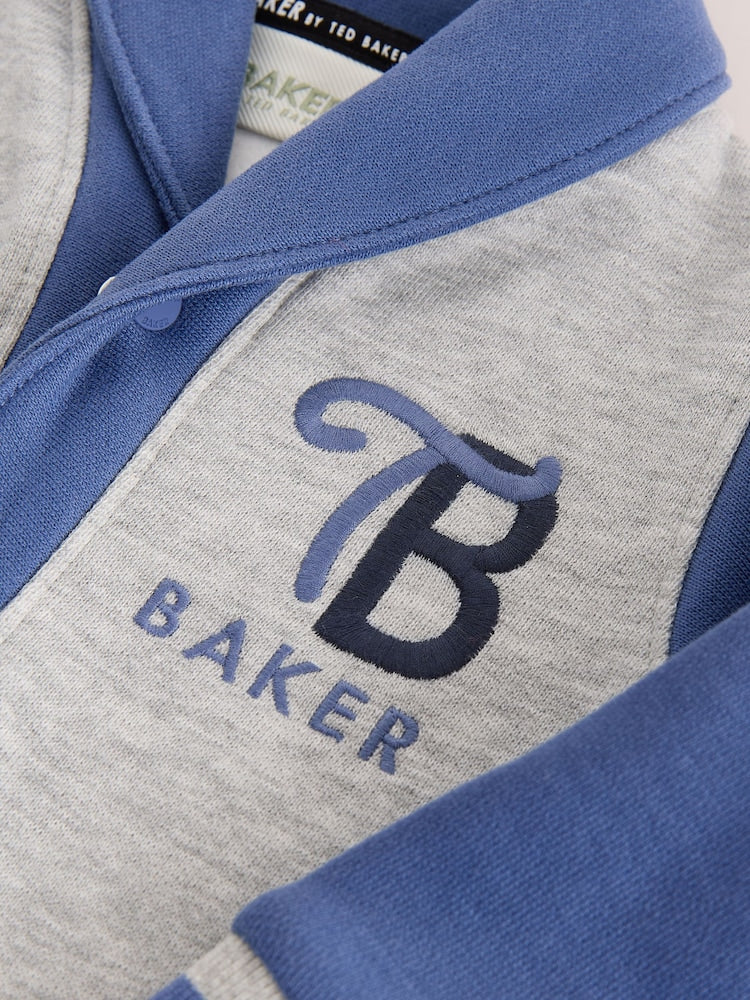 Baker by Ted Baker Grey/Blue Varsity Romper