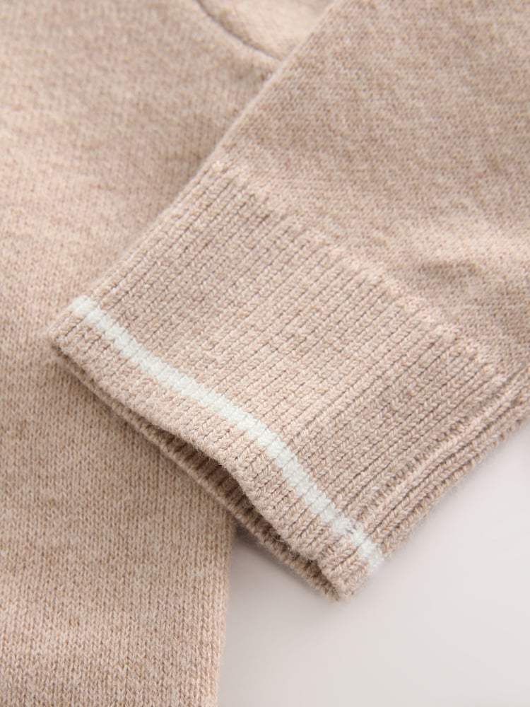 Baker by Ted Baker Neutral Knit Knitted Top and Joggers Set