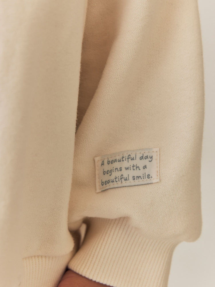 Cream Minnie Sweatshirt & Wide Leg