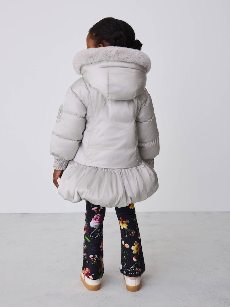 Baker by Ted Baker Shower Resistant Bubble Skirted Padded Coat