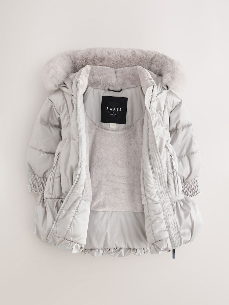 Baker by Ted Baker Shower Resistant Bubble Skirted Padded Coat