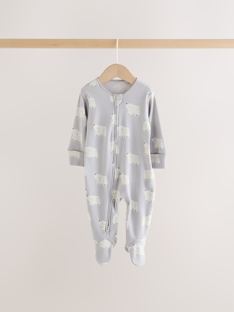 Grey Winter Animals