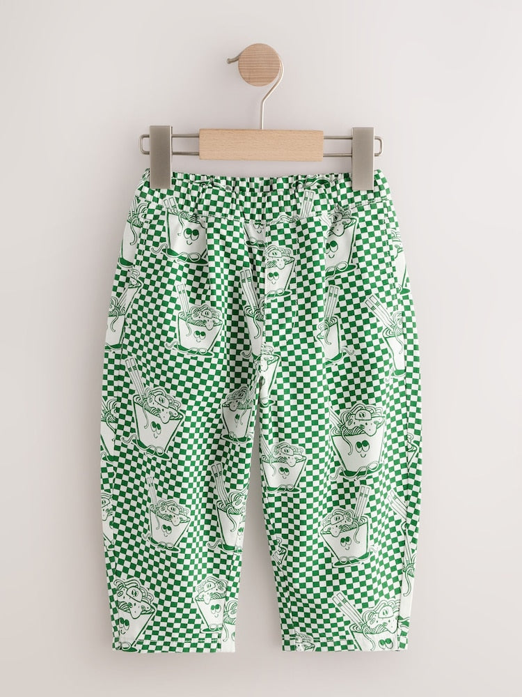 Green Noodle Barrel Pull On Trousers (3mths-7yrs) - Green Noodle Barrel Pull On / 12-18 Months (80-86cm)