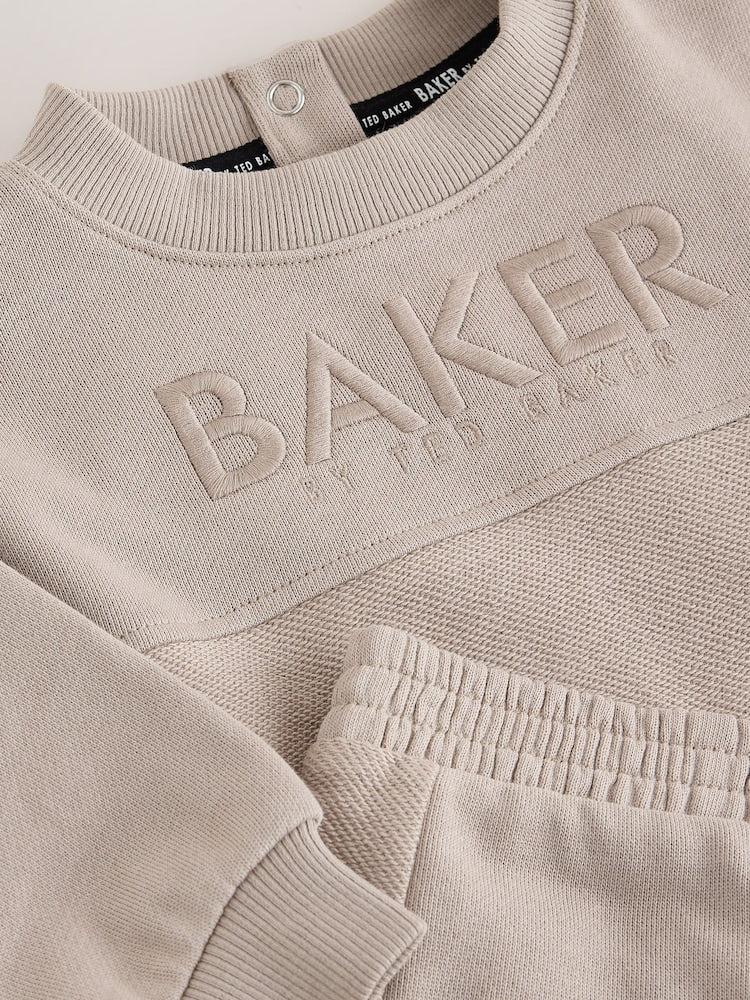 Baker by Ted Baker Stone Textured Sweatshirt and Joggers Set