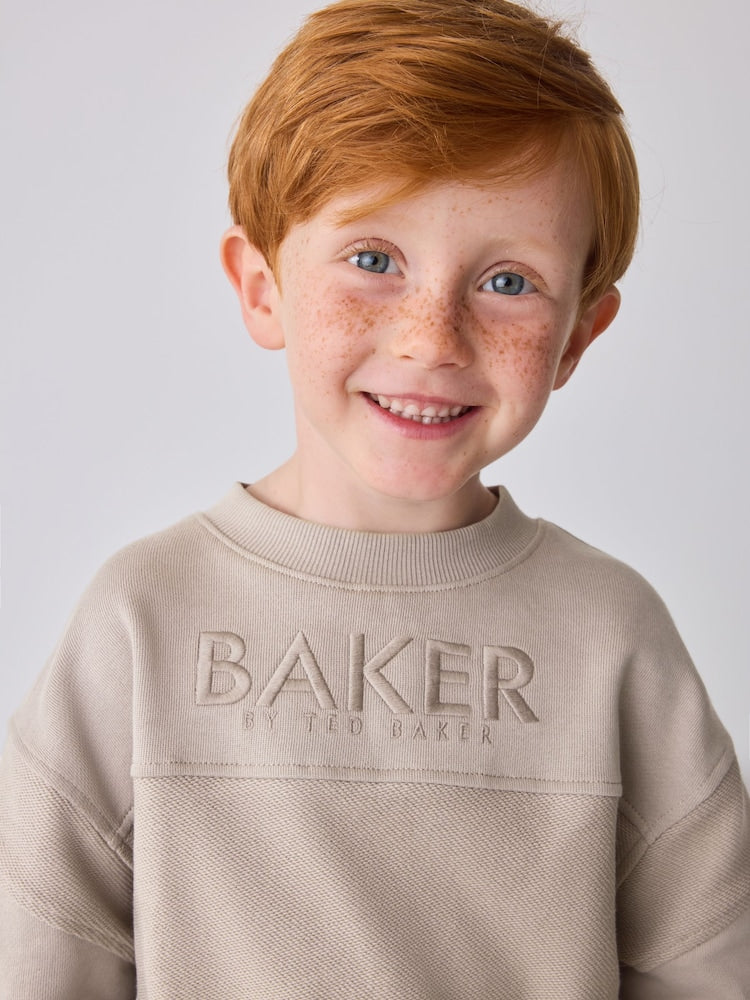 Baker by Ted Baker Stone Textured Sweatshirt and Joggers Set
