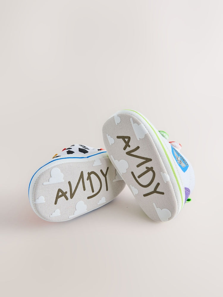 Multi Toy Story Touch Fastening Baby Trainers (0-2mths)