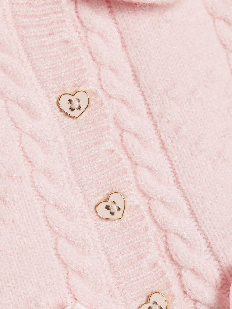 River Island Pink Peplum Cardigan & Leggings Set