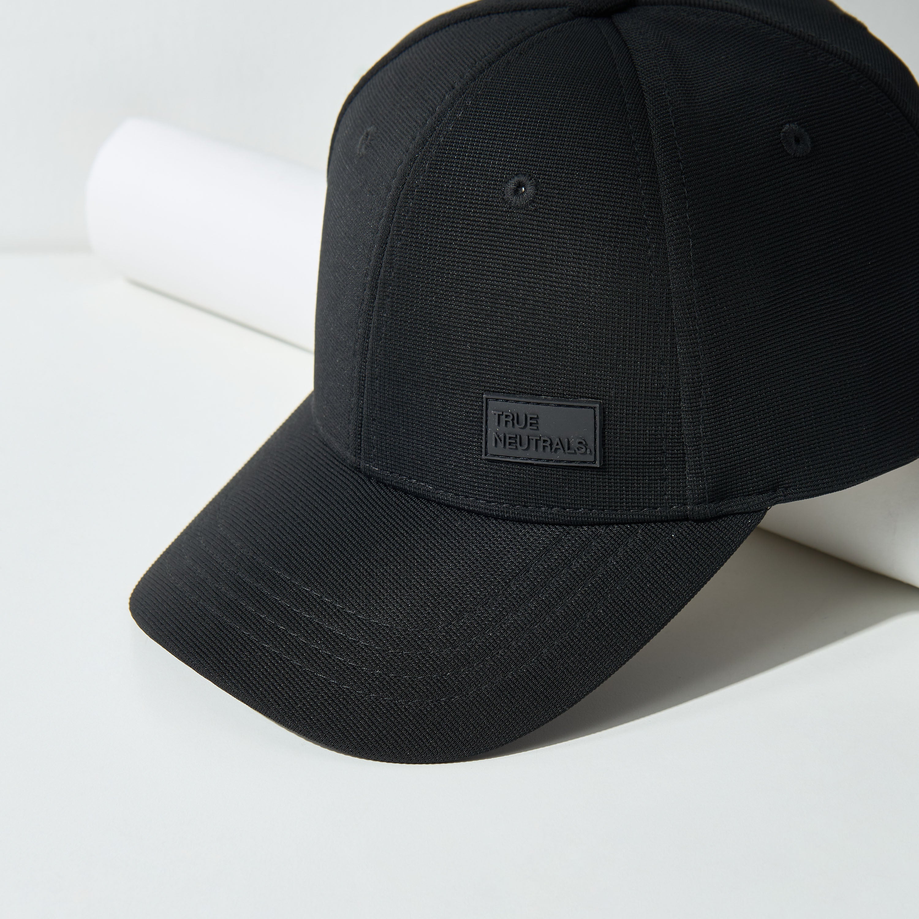 Textured Hat with Snap Button Closure