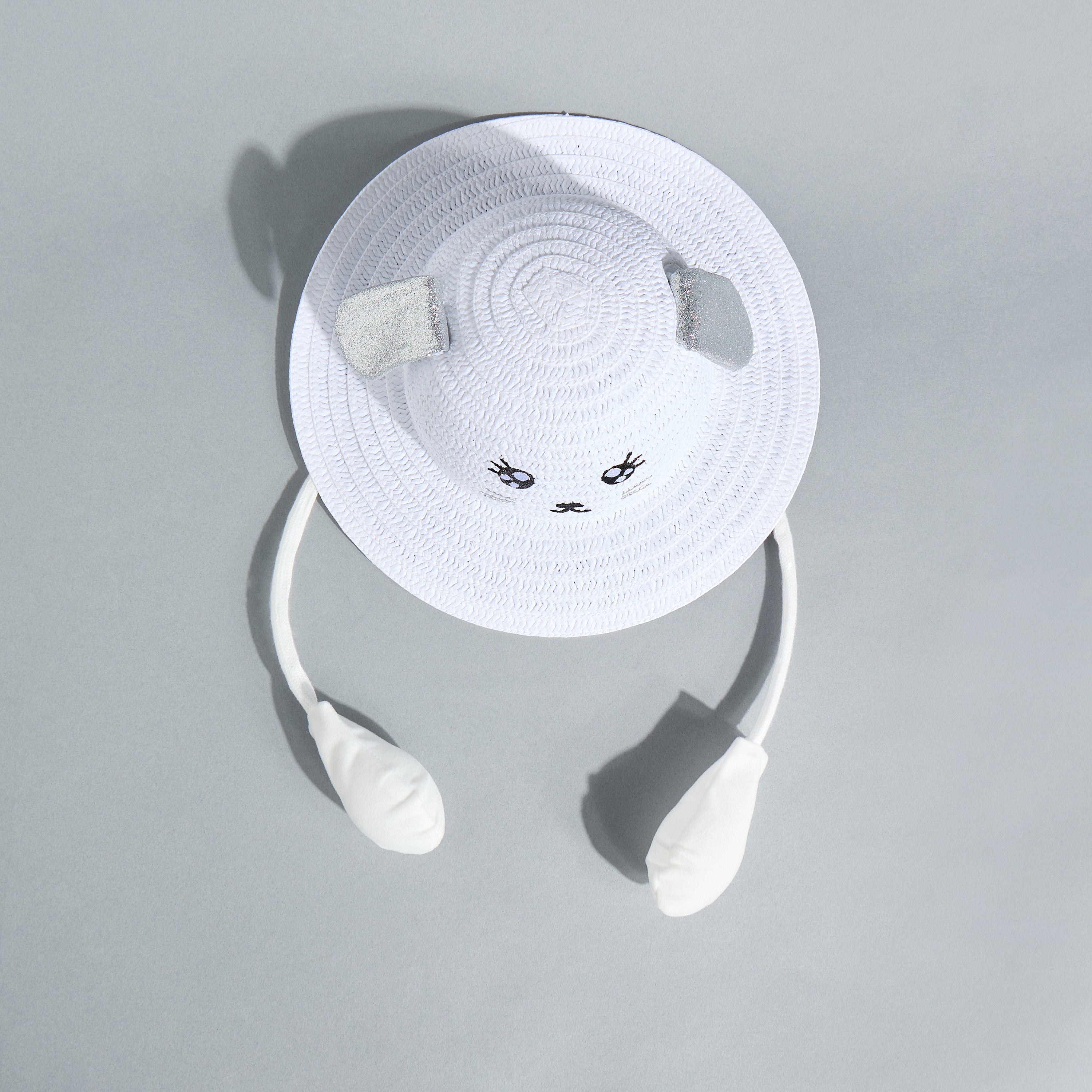 Animal Face Embroidered Hat with Moving Ears