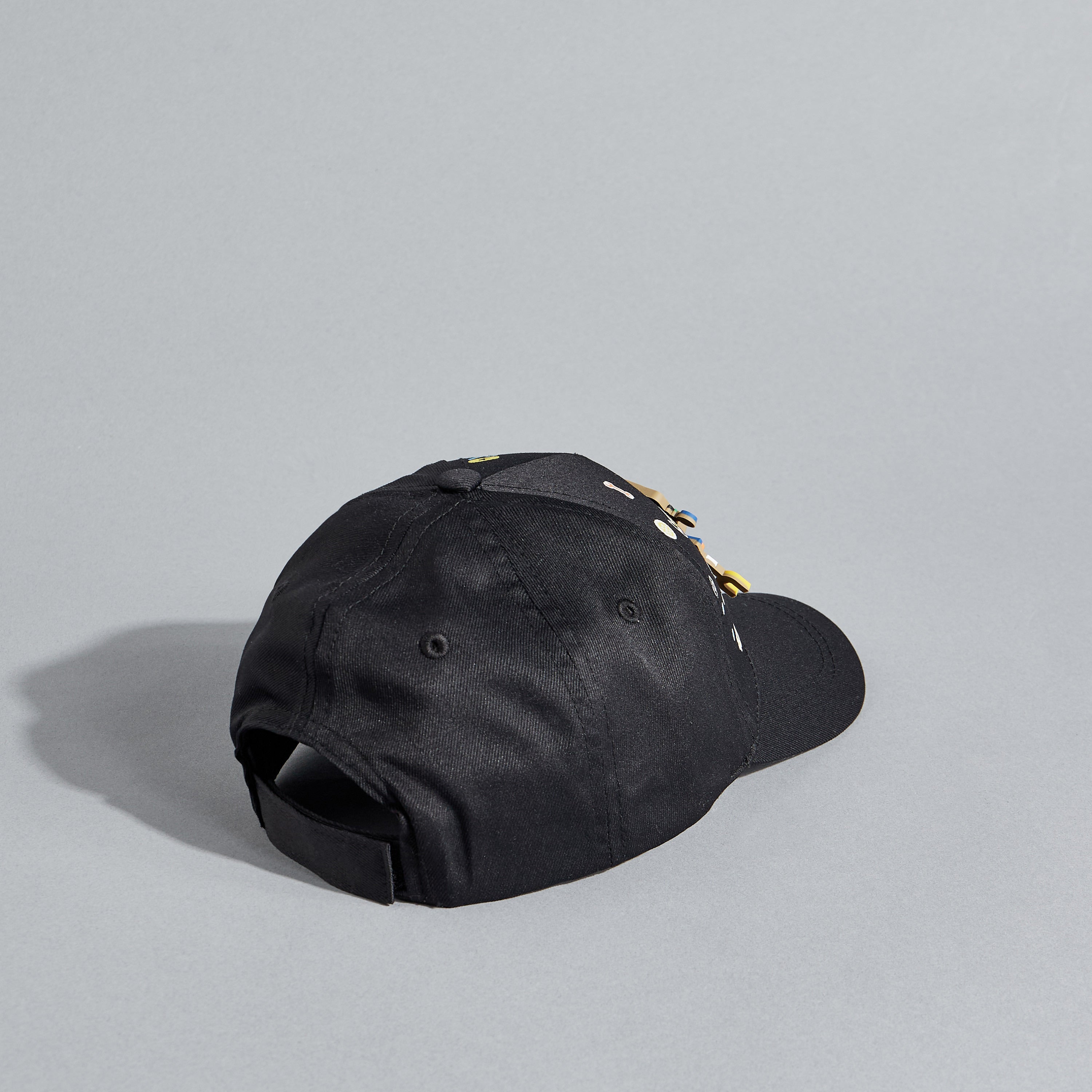 Applique Baseball Cap with Hook and Loop Strap Closure