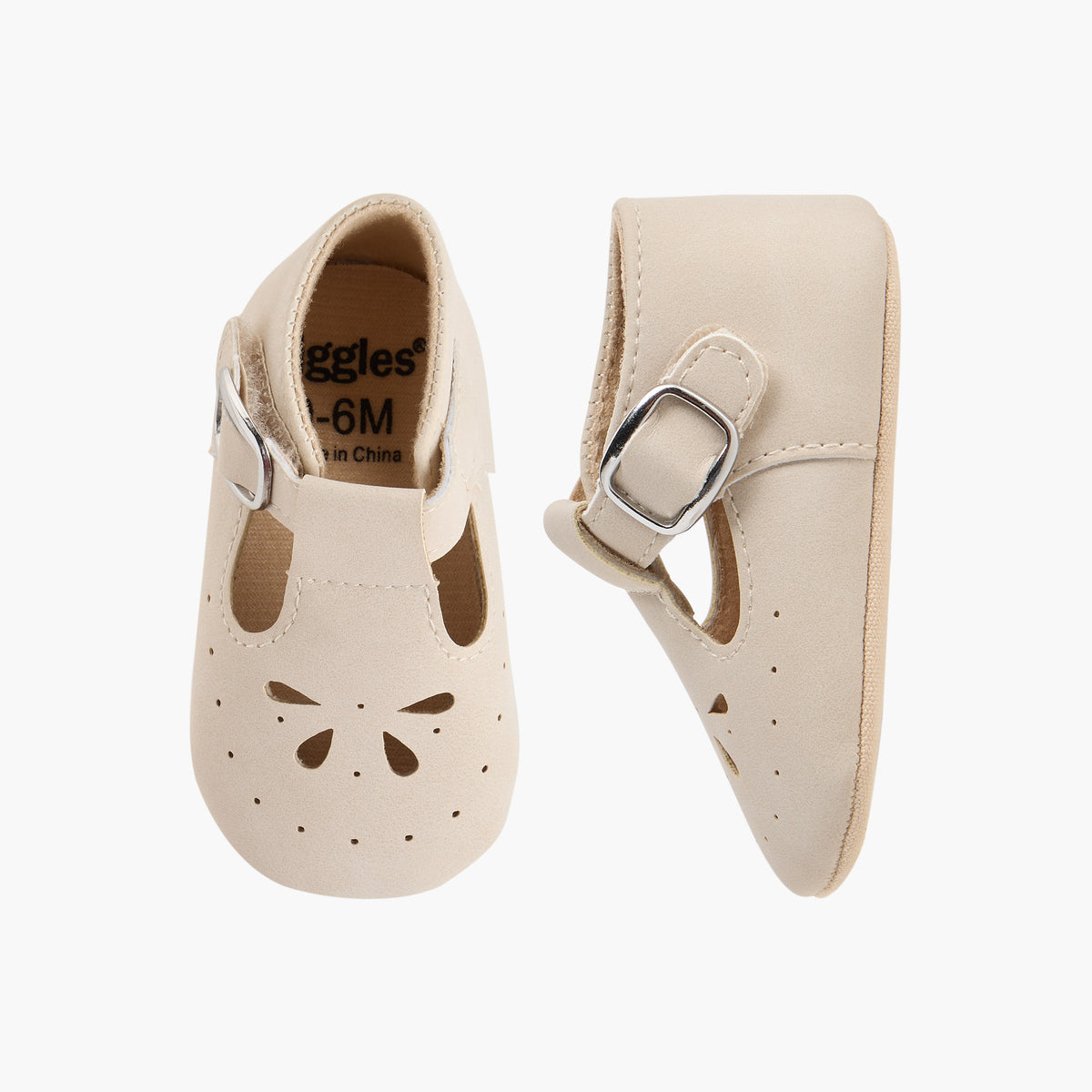 Giggles Booties with Cutout Detail