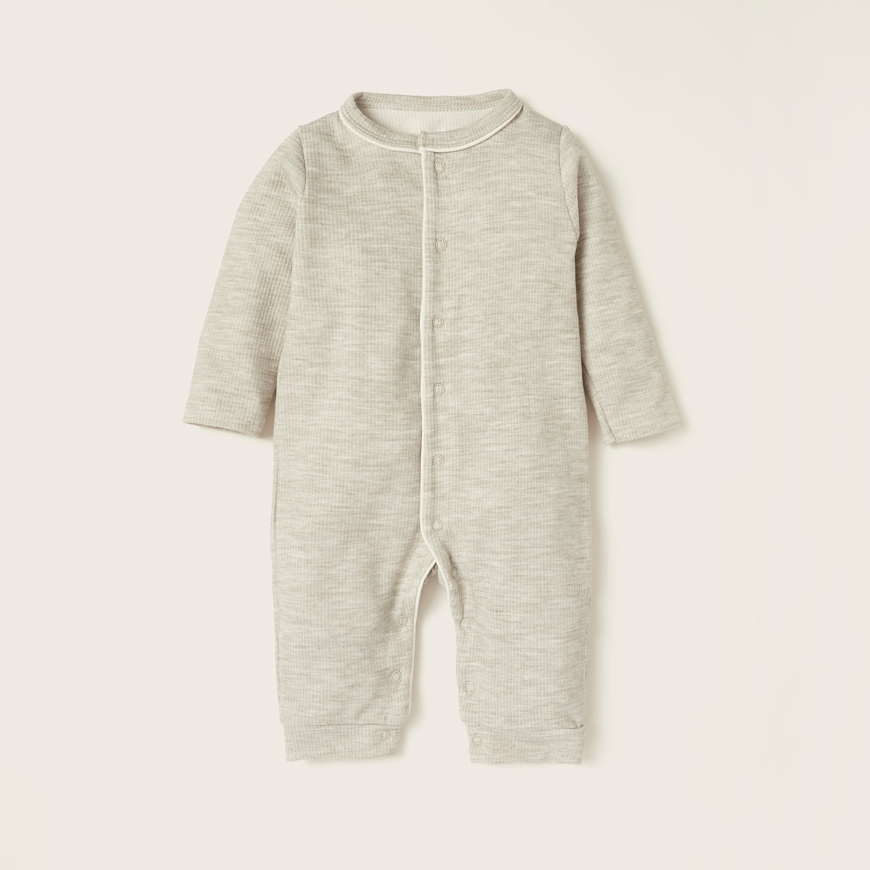 Juniors Textured Sleepsuit with Long Sleeves - Grey / 12-18 mths