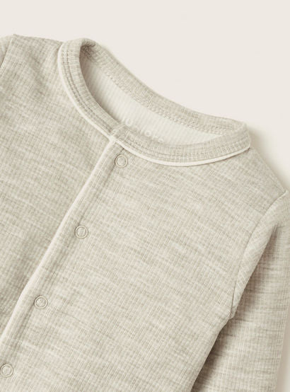 Juniors Textured Sleepsuit with Long Sleeves-baby-boys-clothing-nightwear-sleepsuits-image-2