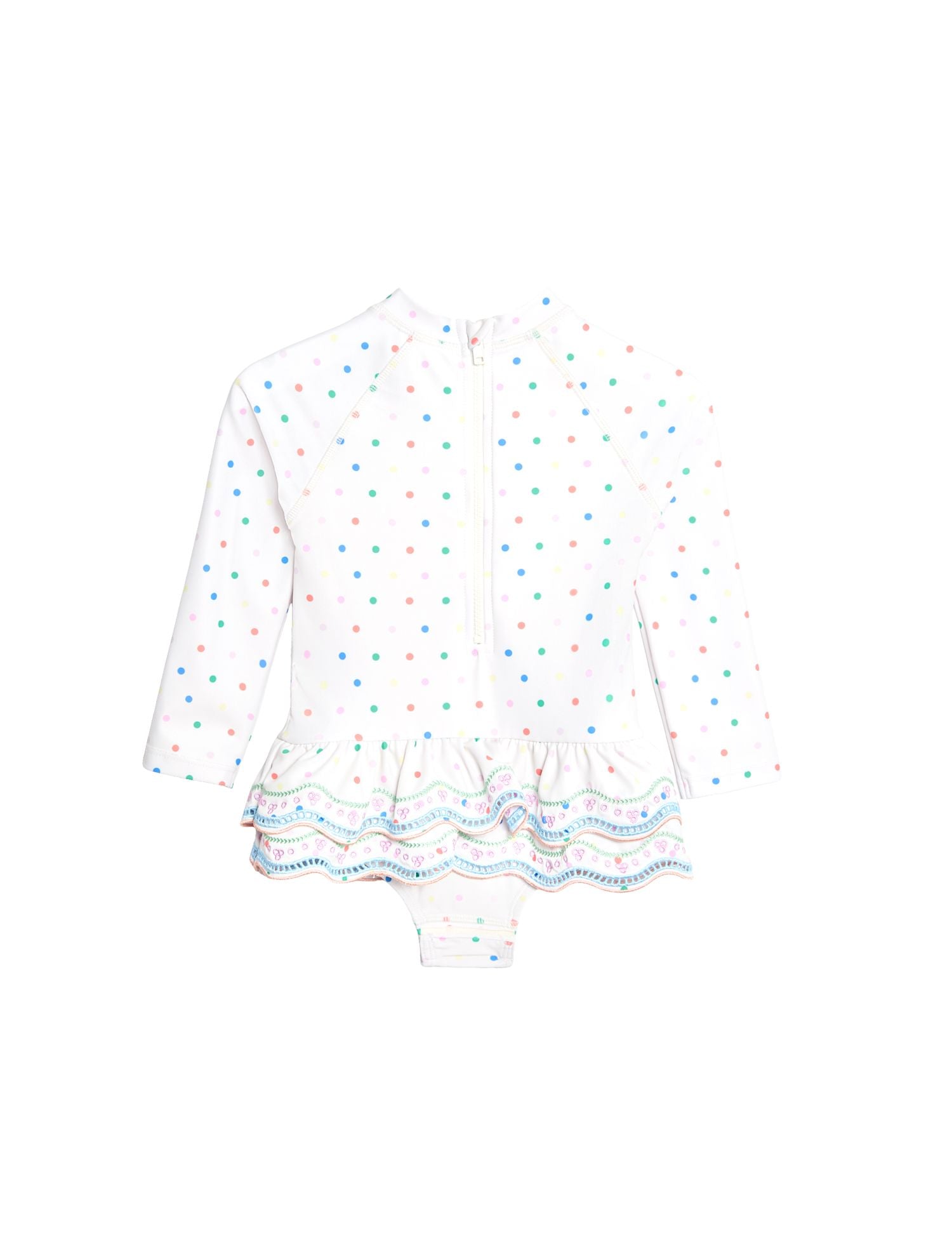 2 Piece Polka Dot Swimsuit with Hat (0-5 Yrs)