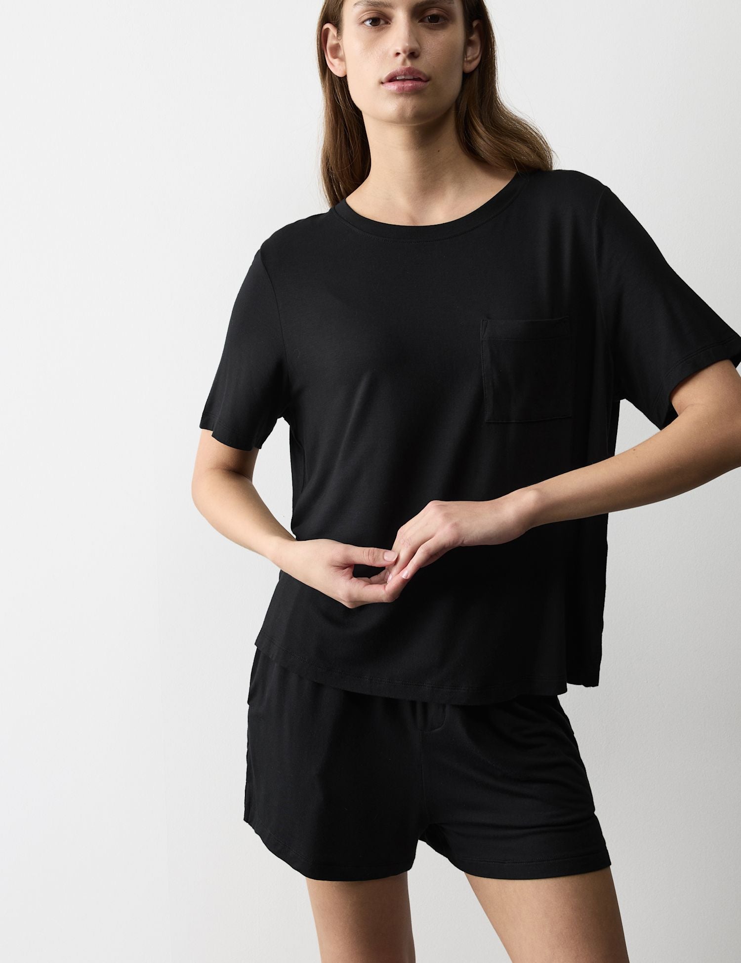 Pocket Detail Pyjama Top