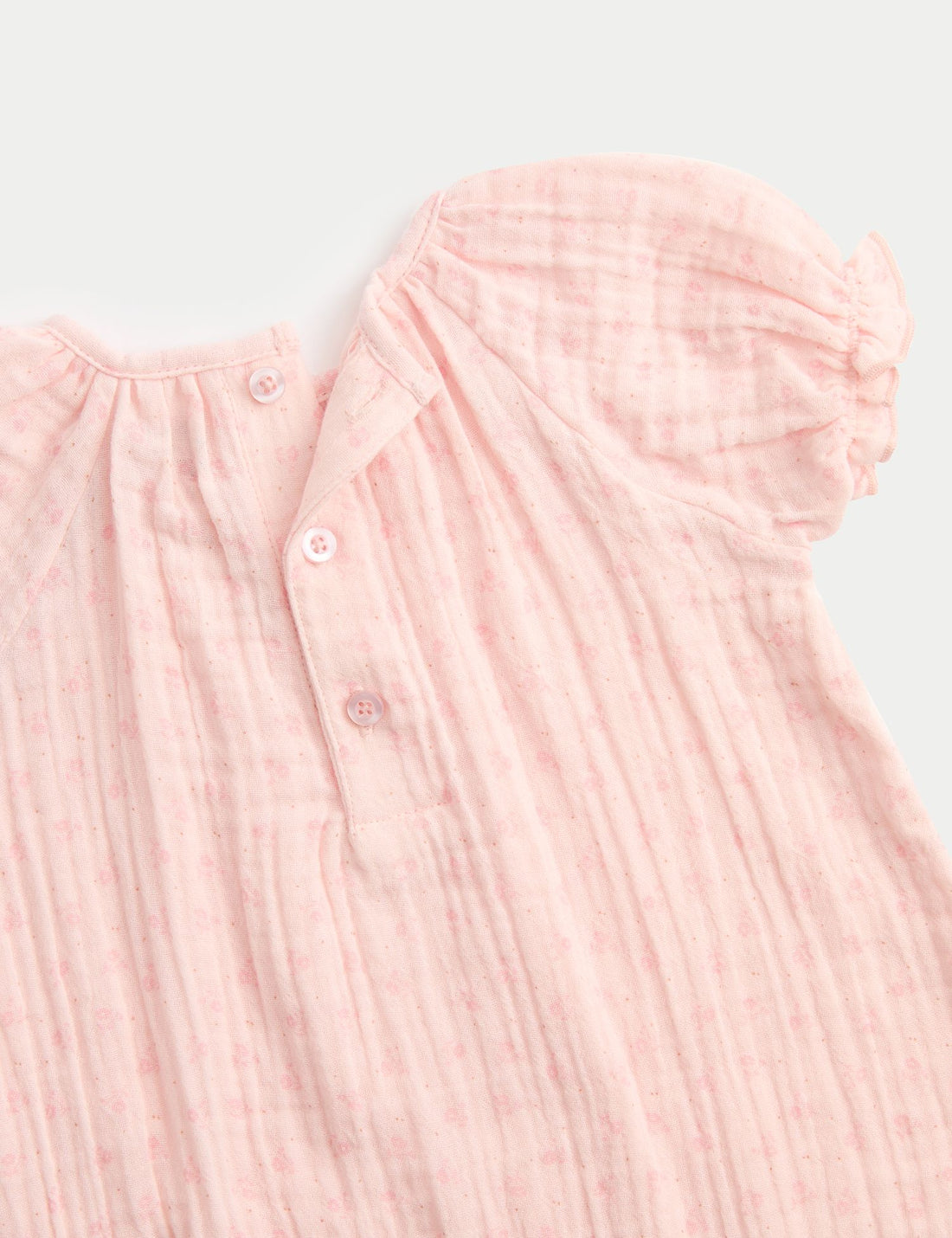 2 Piece Pink Romper with Bib (0-2 Yrs)