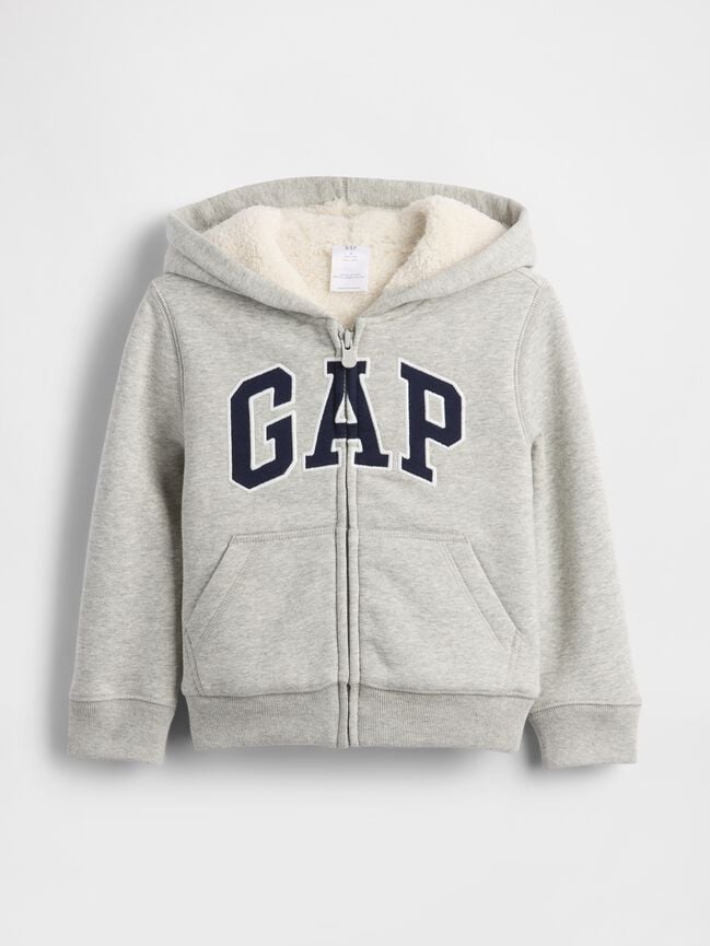 babyGap Logo Sherpa Zip Hoodie - B08 / 12-18M
