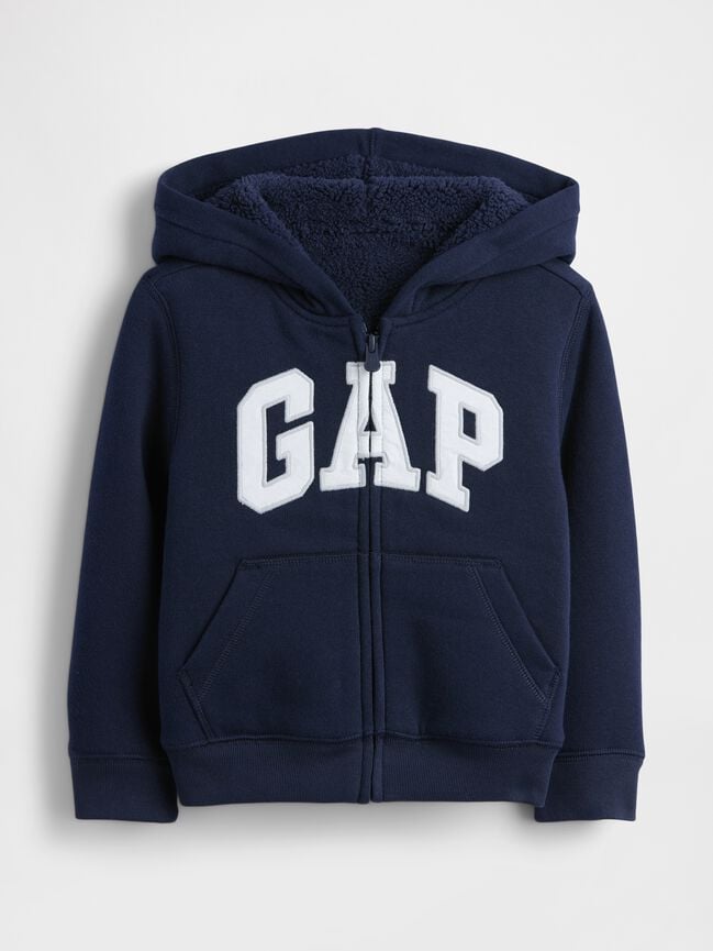babyGap Logo Sherpa Zip Hoodie
