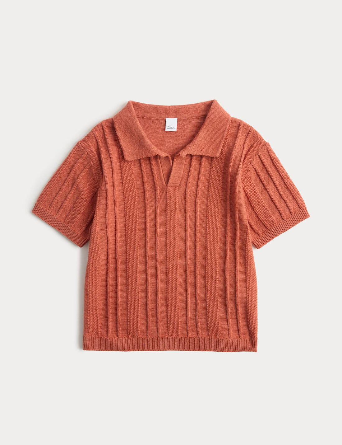 Pure Cotton Ribbed Knitted Top (0-5 Yrs)