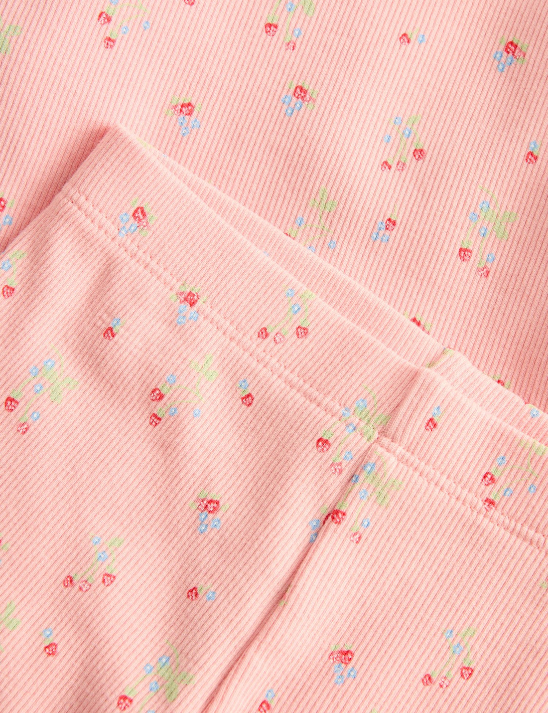 3pc Cotton Rich Jersey Strawberry Ditsy Outfit (0-3 Yrs)